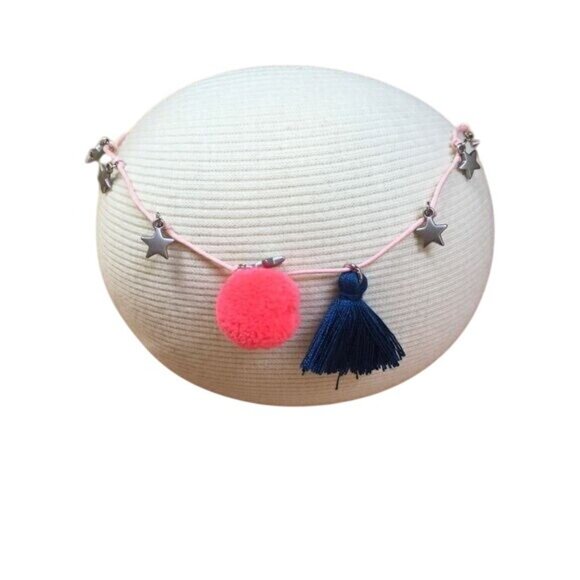 NWT Gymboree Girls Pink String Necklace - Picture 2 of 4